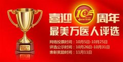 “喜迎10周年·最美万医人”评选活动开始啦